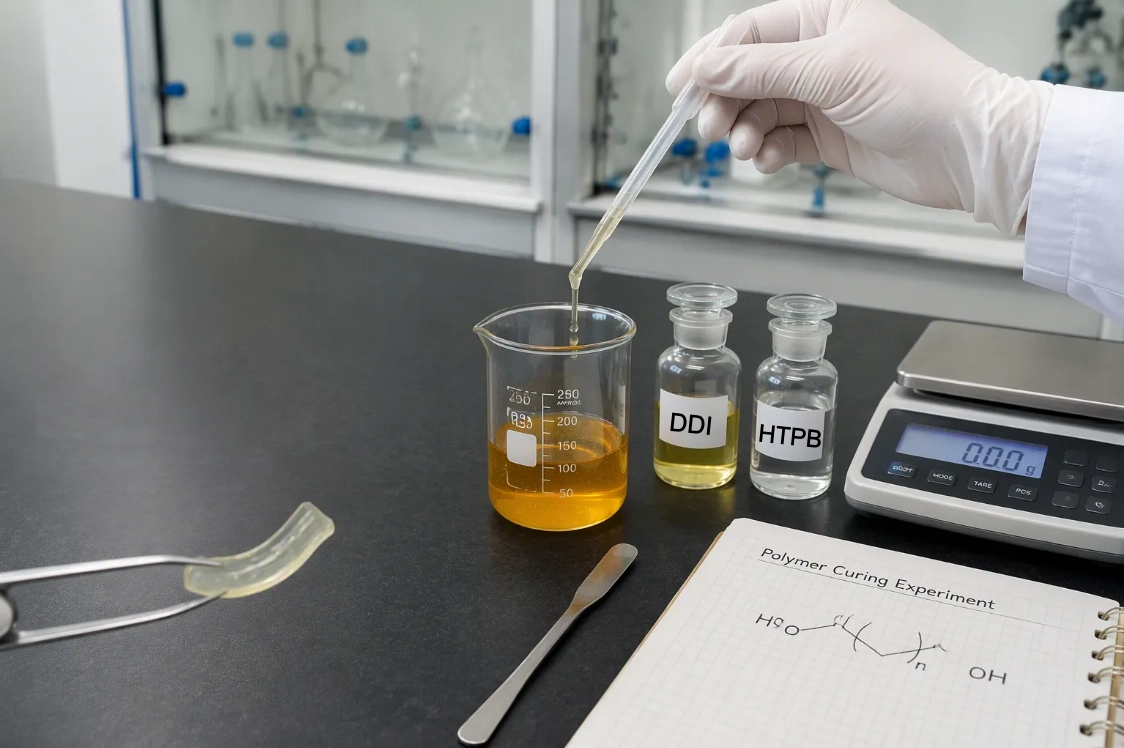 Diisocyanate de dim&eacute;ryle (DDI) utilis&eacute; comme agent de durcissement pour les syst&egrave;mes de liants HTPB